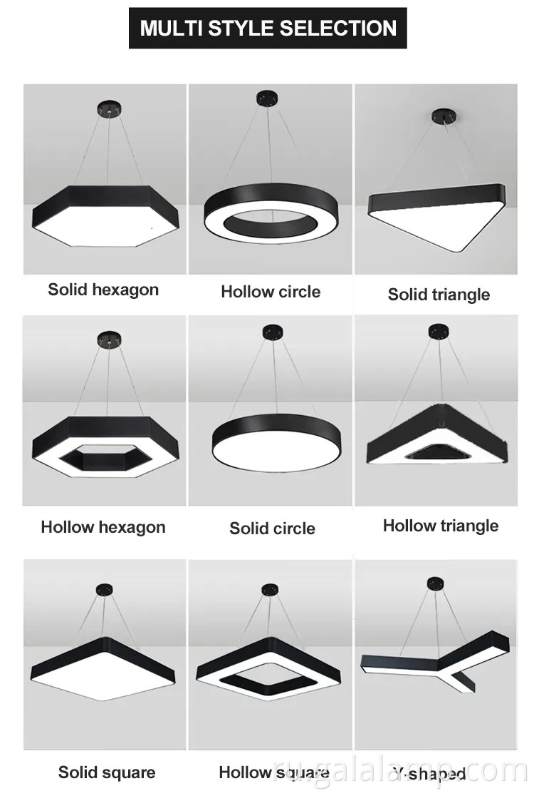 Элегантная черно -белая светодиодная люстра для современных пространств